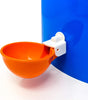 Orange Auto Fill Chicken Watering Cups