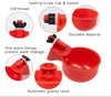 Red Auto Fill Chicken Watering Cups