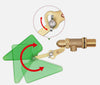 Brass Float Valve 1/2 threads Model # BF12