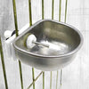 Small Stainless Rabbit Watering Cups 10 Pack