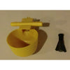 Yellow Chicken Watering Cup with inline 3/8" barb