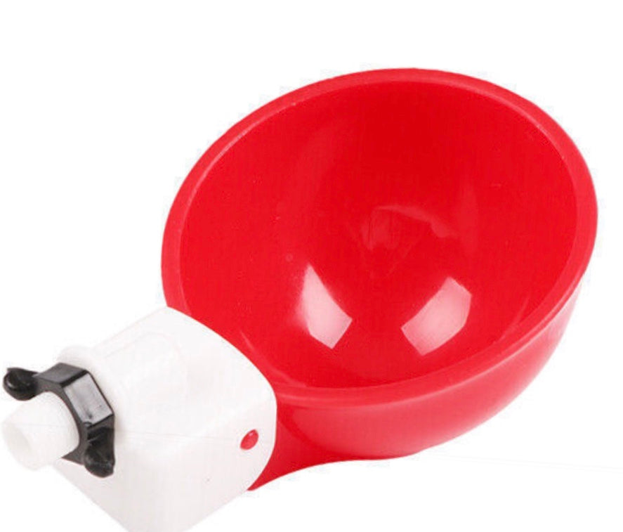 Red Auto Fill Chicken Watering Cups (2.5 inch)