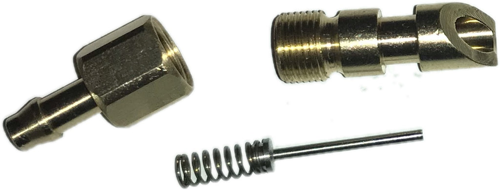 Solid Brass Rabbit & Rodent Nipple with 3/16” barb & internal spring  (SE6)